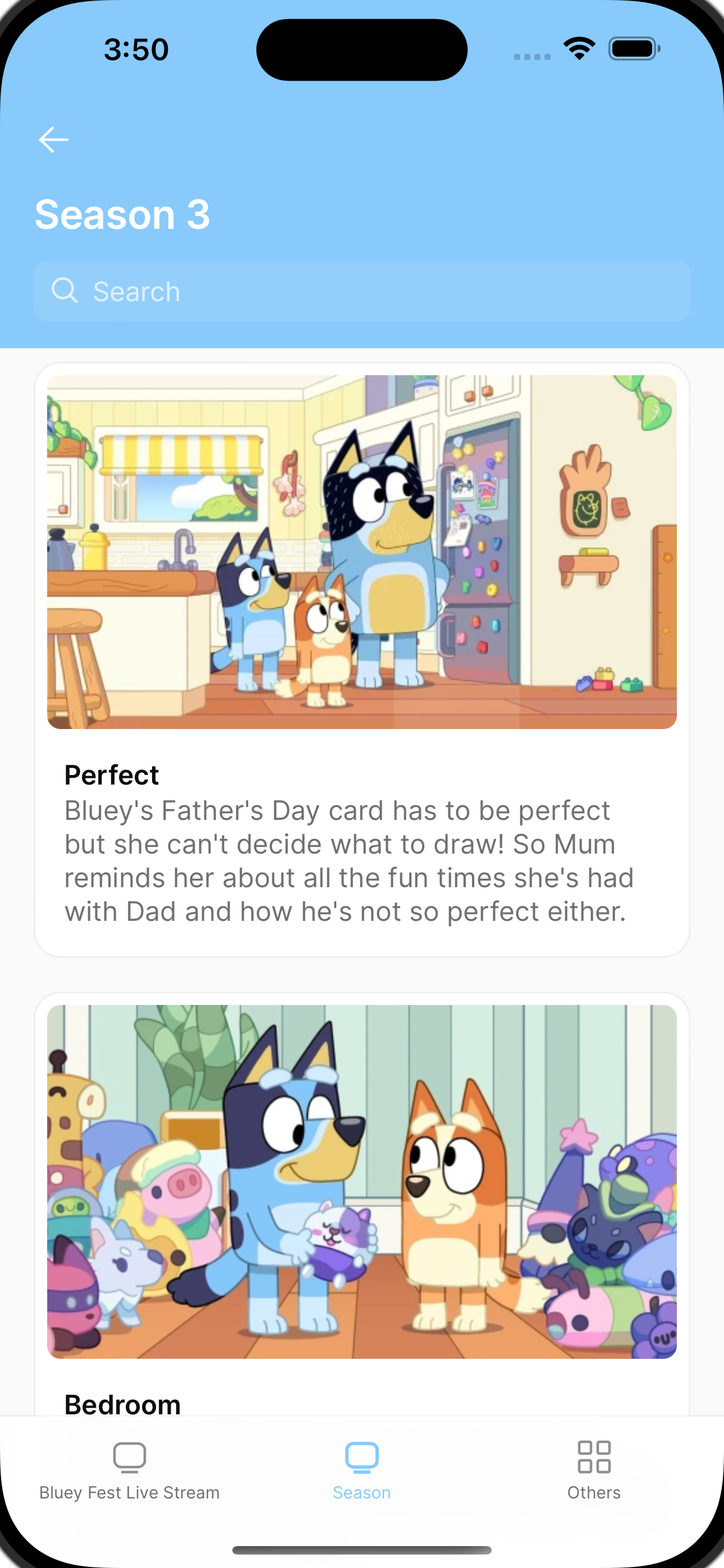 Bluey App Screenshot